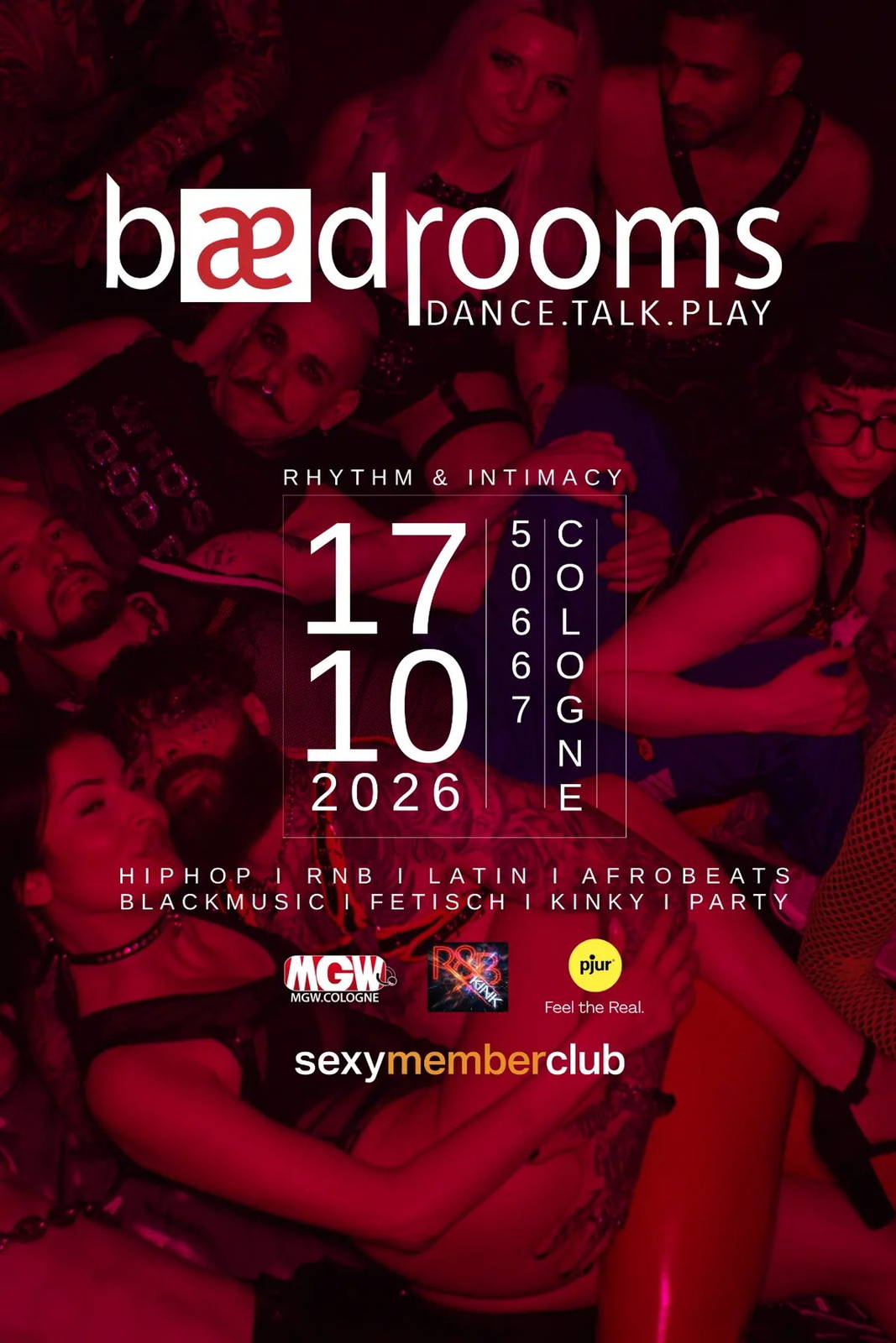Bedrooms sexpositiv Party Köln NRW HIPHOP